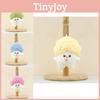 Adorable Plush Broccoli Keychain Cute Mushroom Bag Charm Stuffed Doll Toy
