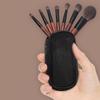 12Pcs Compact Mini Makeup Brush Set Wood Handle Eyeshadow Make Up Kit Lip Liner Brush Set  Travel