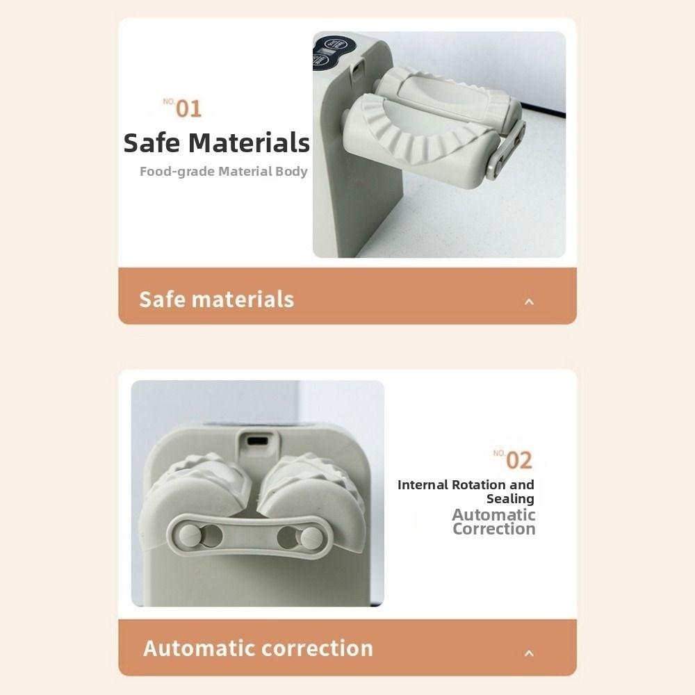 2in1 Automatischer Knödelformer Elektrisch Doppelkopf Knödelform Presse Knödelhautform Faul