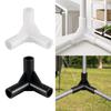 5pcs White Black Plastic Pipe Joint Connector 8mm DIY Shelf Water Tube Joint