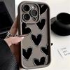Luxury Love Heart Silicone Phone Case For Samsung Galaxy S25 Ultra S24 FE S23 S22 Plus A55 A54 A53 A35 A34 A33 A25 A24 A16 Cover