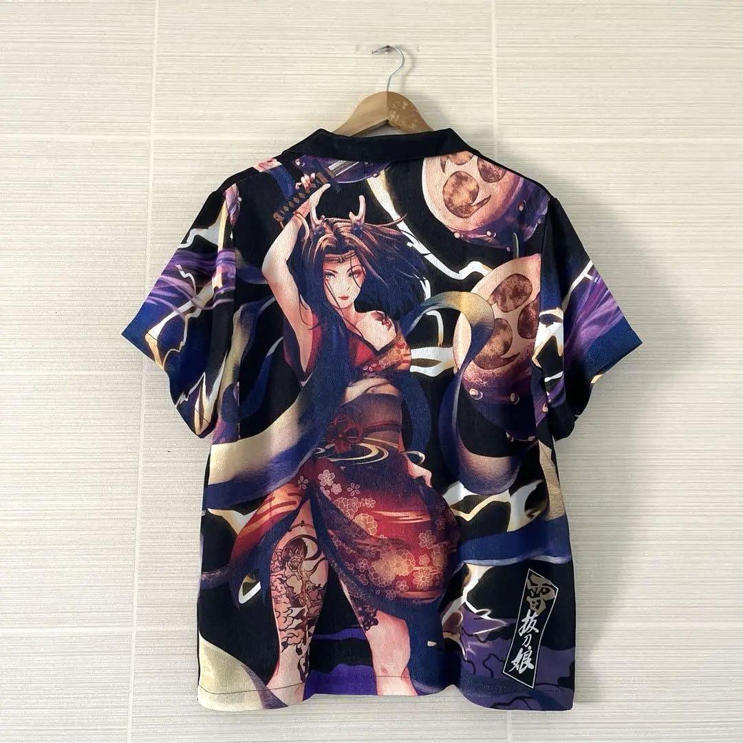 

[USED] Battou Musume Aloha Shirt Anime-style Design