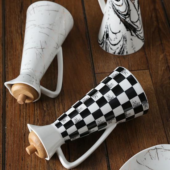 400/800ml Keramická láhev na dávkování oleje Prachotěsný design Ručně vyráběná keramika Nádoba na olej pro vaření v kuchyni Olivový olej Sójová omáčka Ocet Karafy Skladování