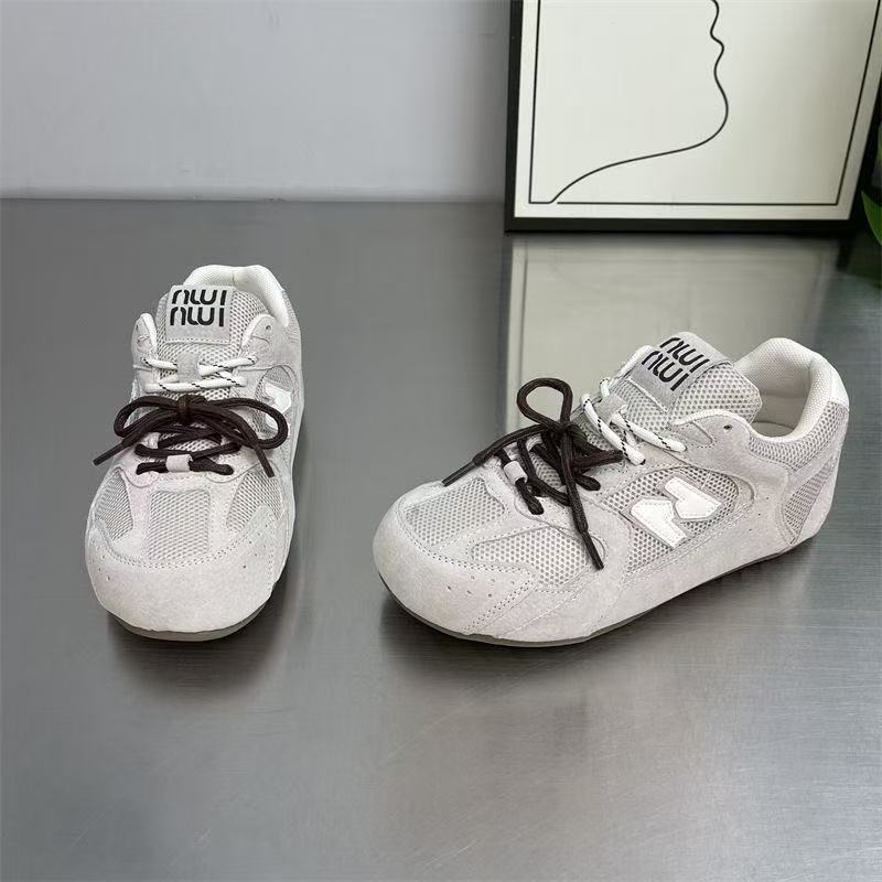 Mesh Forrest Gump shoes women's spring 2025 new retro flat-bottomed versatile sports training shoes breathable casual board shoes