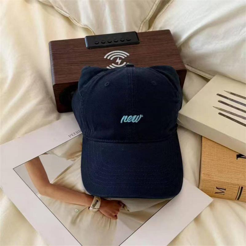 Three-Dimensional Cat Ears Baseball Cap Female Trendy Cool Babes Letter Embroidery Versatile Sunshade Showing Face Small Cap