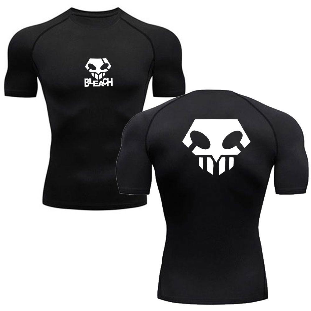 

Аніме Bleach Компресійна футболка Чоловіча Фітнес Зал Спорт Біг Футболка Рашгард Топи Футболка Швидкосохнуча Футболка з коротким рукавом для чоловіків L