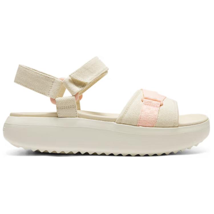 Skechers Pop Ups 3.0 Comfortable Versatile Velcro Platform Beach Sandals Women Sandals Beige 114807-NAT