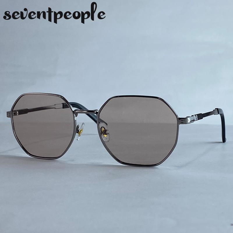 Vintage Square Punk Sunglasses Women  Luxury Brand Trendy Polygon Metal Frame Sunglass Classic Outdoor Driving Shades UV400