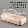 Metal Polygonal-frame Myopia Glasses Available In Prescriptions From 0 To 400 Diopters Men's and Women's Shortsighted Glasses