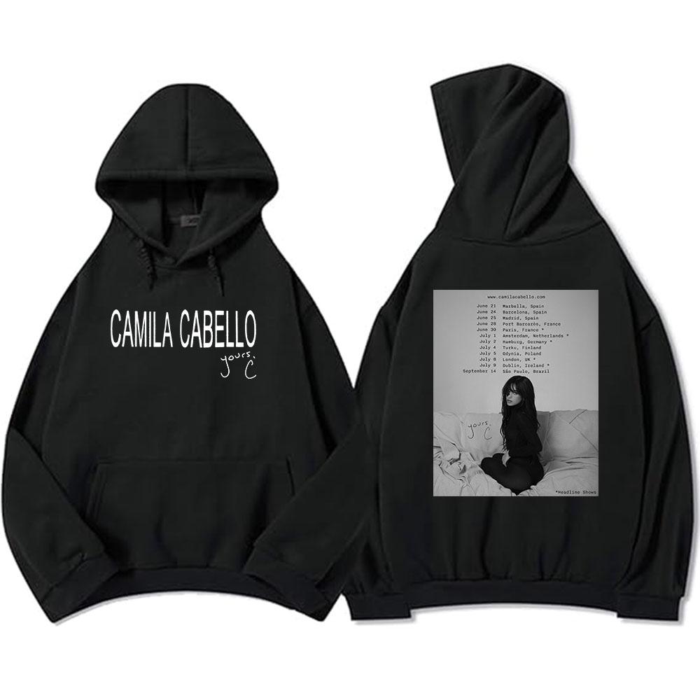 Camila Cabello Yours.C Tour 2025 Hoodies Langarm Fleece Herren/Damen Sweatshirts Grafik Kleidung Tasche Kapuzenpullover Männlich
