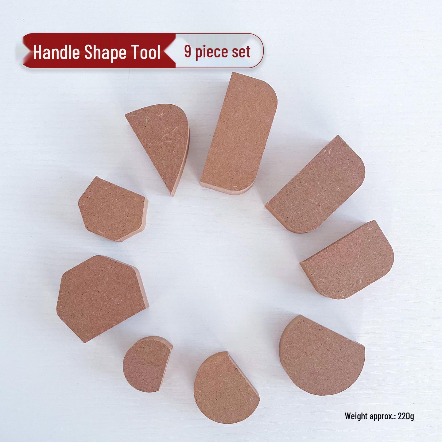 

9-Piece Ceramic Shaping Tool Set: Teacup, Water Cup, Bowl Handles for Pottery and DIY Crafting.