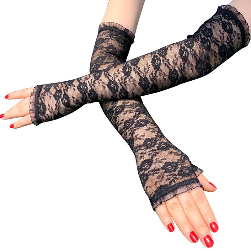 Death Note Misa Amane Stockings Cosplay Socks Death Note Misa Amane Cosplay Gloves Lolita Socks Lace Sleeve One Size