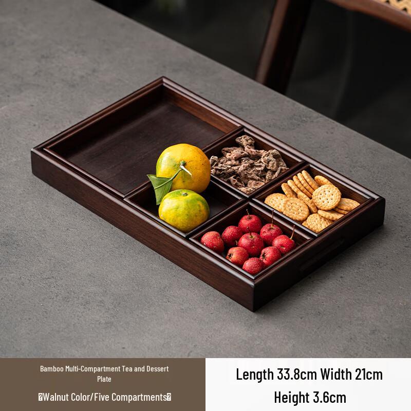 

Japanese Style Bamboo Tea & Snack Tray