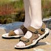 Anti-velvet Cowhide Casual Sandals Summer New Outdoor Beach Shoes Foreign Trade Large Size Grinding Stickers Trendy Fashion Men's Shoes