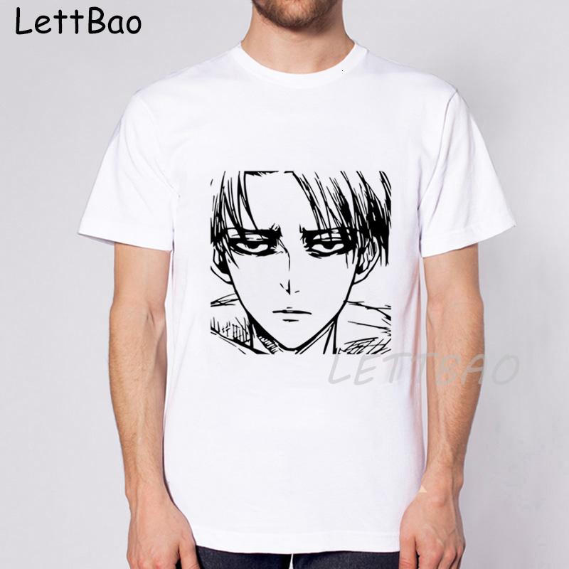 Fashion Japanese Anime Attack On Titan T Shirt Men Funny Cartoon Cool T Shirt Summer Casual