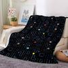 1pc Pacman Classic Maze flannel Blanket for Super Soft Cute Comfort Blanket for Travel Bedding Couch Sofa Blanket Y73057