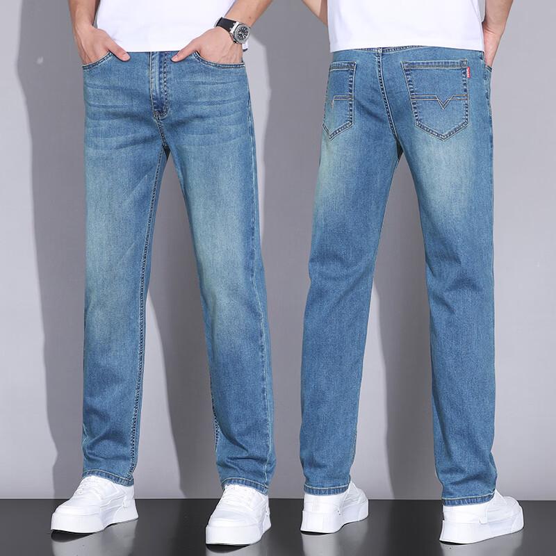 JEEP SPIRIT Men s Straight Fit Casual Jeans RXHY3009 31 винтажный синий