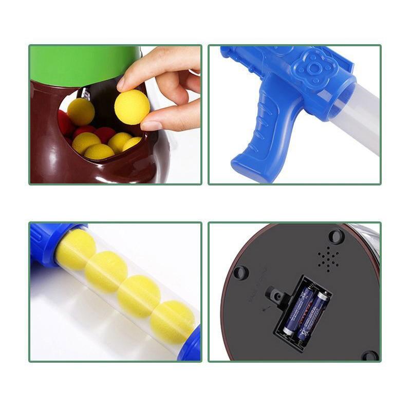 Anatra da Sparo Affamata Giocattoli Pistola ad Aria Pallina Morbida Con Luce Punteggio Elettronico Giochi di Battaglia Pistola Giocattolo Divertente Per Bambini