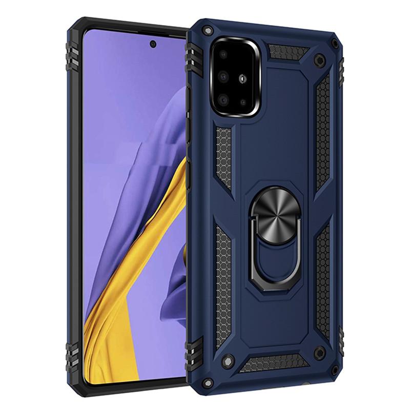 For Samsung A51 A71 A21S A21 A31 A41 A01 A11 Armor Magnetic Metal Ring Case For Galaxy A10 S A20 E A30 A50 A70 A40 A60 A80 A90