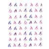 Nail Stickers Thin Self-adhesive Flames No. 1071 Pink