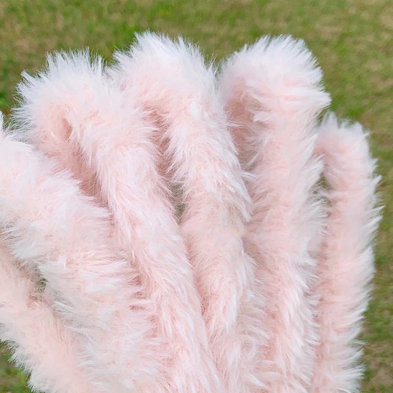 1PC Toys Plush Dolls Twisting Sticks Imitation Rabbit Hair Fluffy Toys Materials Miniature Doll