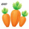 Easter Carrot Paper Lanterns Lantern, Hanging Decor for Kindergarten Classroom, Indoor Party Ceiling Decorations Kids Birthday Suspended Ornament,