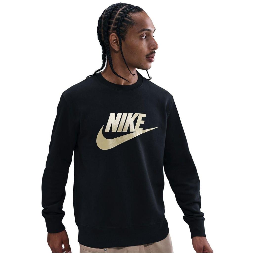 Nike Mens Sportswear Club Jersey Regular Long-Sleeved Sweatshirt