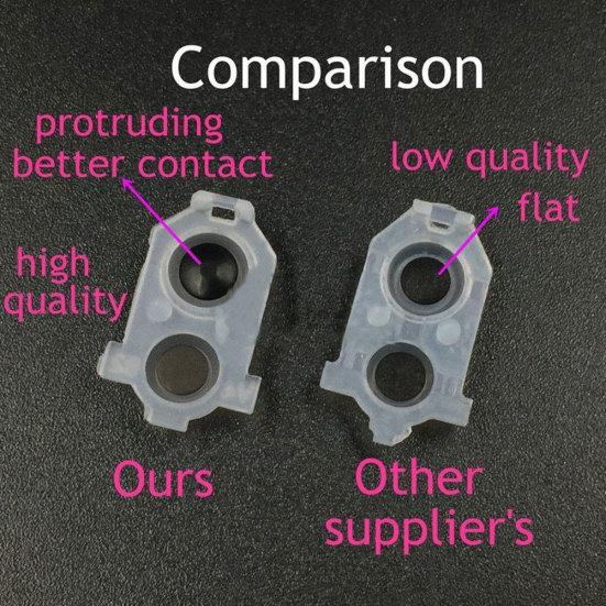 Game Replacement Parts Controller Conductive Pads Gamepad Button for SONY PS4