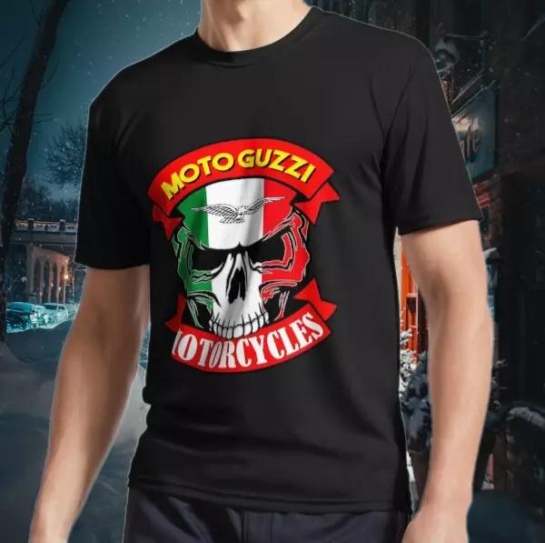 

ZX Футболка Тренд 2025 Moto Guzzi Racing Чоловіча Чорна Футболка Розмір S До 3XLЧоловіча Жіноча Висока Якість Повсякденна Мода Бавовняна Футболка Футболки 4XL
