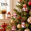 Faux Diamond Painting Craft Set 4Pcs Hanging Art Kit for Christmas Tree, DIY Mini Diamonds Acrylic Pendant Ornament Kit, Window Adults Beginners