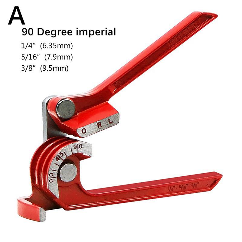Bender 1/4" 5/16" 3/8" Brake Pipe Rolling Brass Copper Tube Pipe Manual Bending Tool Type Fuel Brake Pipe Bender Hand Tool