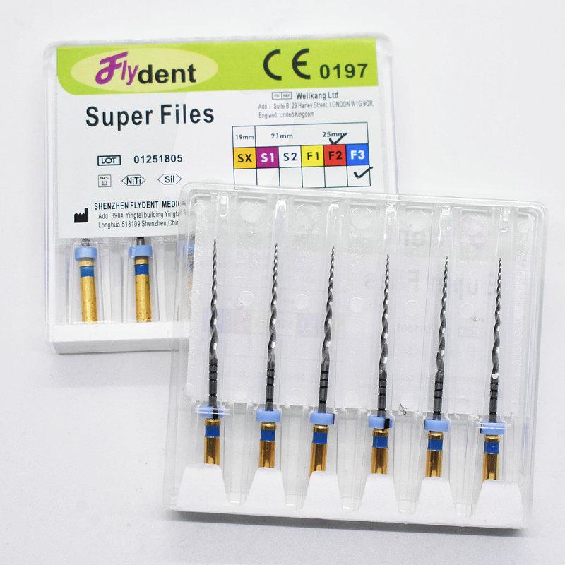Dental Super Files Endo Rotary Files Endodontic Niti Files 21Mm 25Mm Nickel Titainium Instrument Sx-F3 Dentistry