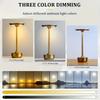 Table Lamp Touch Sensor Rechargeable Desktop Night Light LED Reading Lamp for Restaurant Hotel Bar Bedroom Decor Light