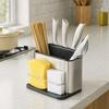 Stainless Steel Cutlery Storage Box Rectangular Chopsticks Storage Basket Utensil Holder  Forks