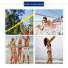 Portable Beach Volleyball Net System Set Outdoor Sports Volleyball Training PVC Tube Adjustable Posts Ball Hand Pump