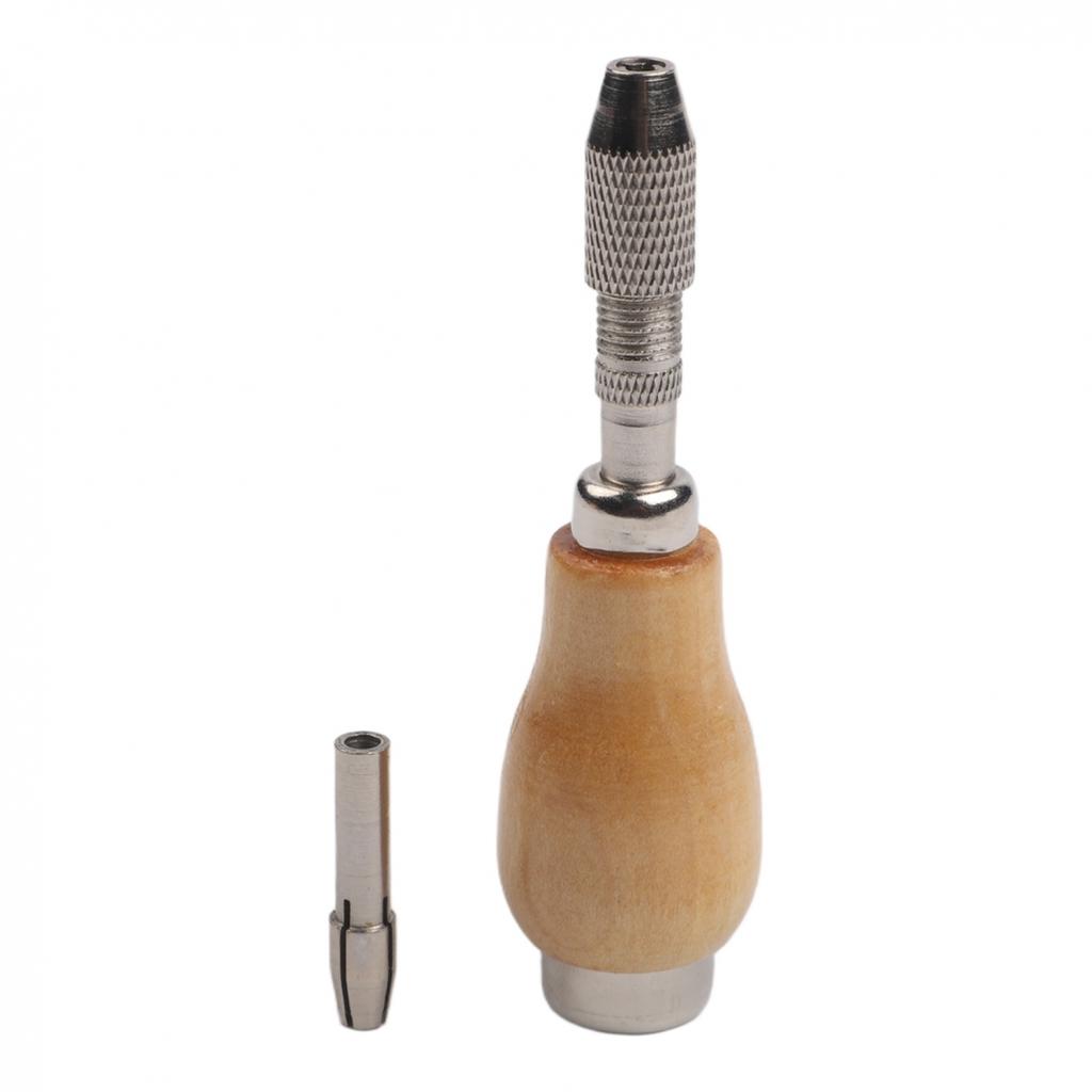 Jeweler Pin Vise Twisting Wire Drill Wooden Handle Tool