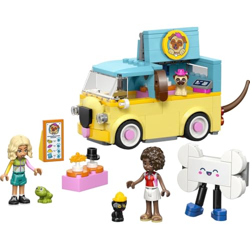 LEGO Friends Pet's Mobile Accessory Shop Toy - Birthday Present, Building Blocks, Educational Toy for Girls and Boys, Ages 6, 7, 8, 9, Vehicles, Cars,