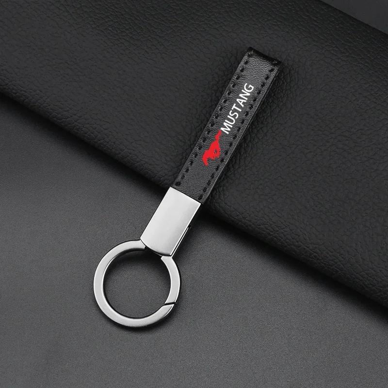 Nieuwe 2026 Auto Sticker Metaal 3D Auto Sleutelhanger Renpaard Embleem Badge Sleutelhanger sleutelhanger Sleutel Ketting voor Ford Mustang Shelby GT 350