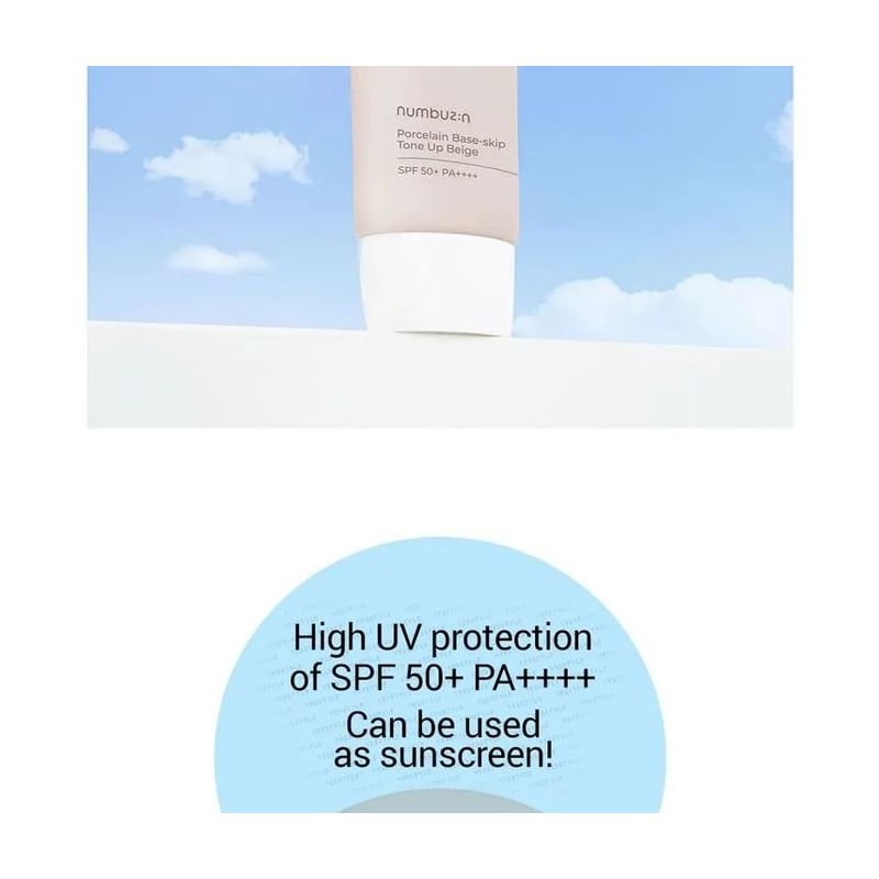 numbuzin - No. 3 Porcelain Base-Skip Tone Up Beige