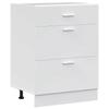 VidaXL "Lyon" Base Kitchen Cabinet In White Engineered Wood 854250