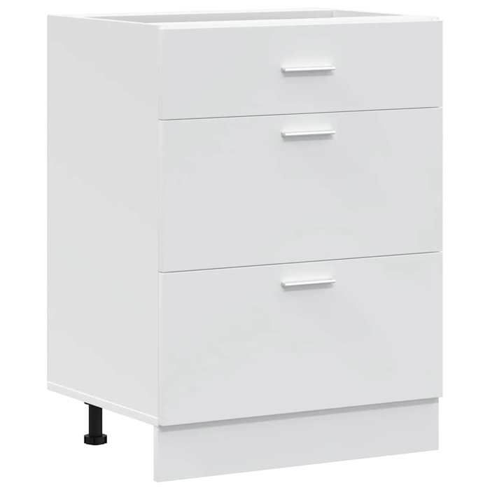 VidaXL "Lyon" Base Kitchen Cabinet In White Engineered Wood 854250