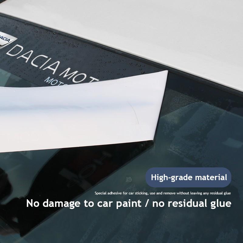 1Pcs Car Front Rear Windshield Decoration Stickers For Dacia Duster Logan Sandero Stepway Dokker Lodgy MCV 2019 Spring Bigste