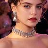 Direct Sale of European, American, and Indian Style Vintage Ethnic Bohemian Earrings and Necklace Sets for Women with Diamonds