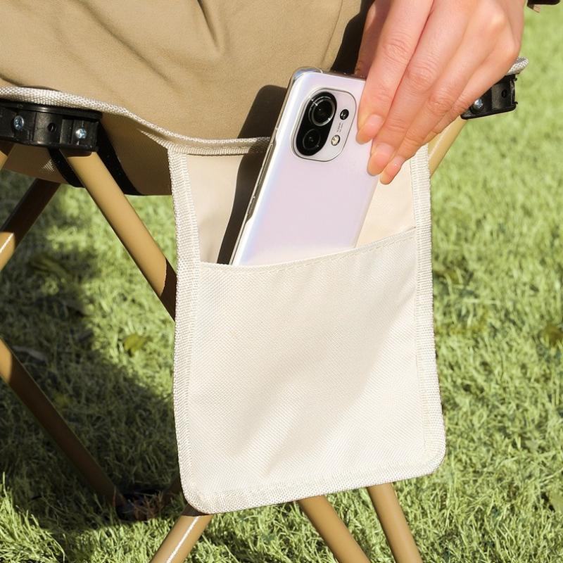 Ultra Lightweight Portable Hiking Campstool Foldable Fishing Stool Camping Picnic Stool Durable Sturdy Folding Chairs with Storage Pocket Outdoor Gear