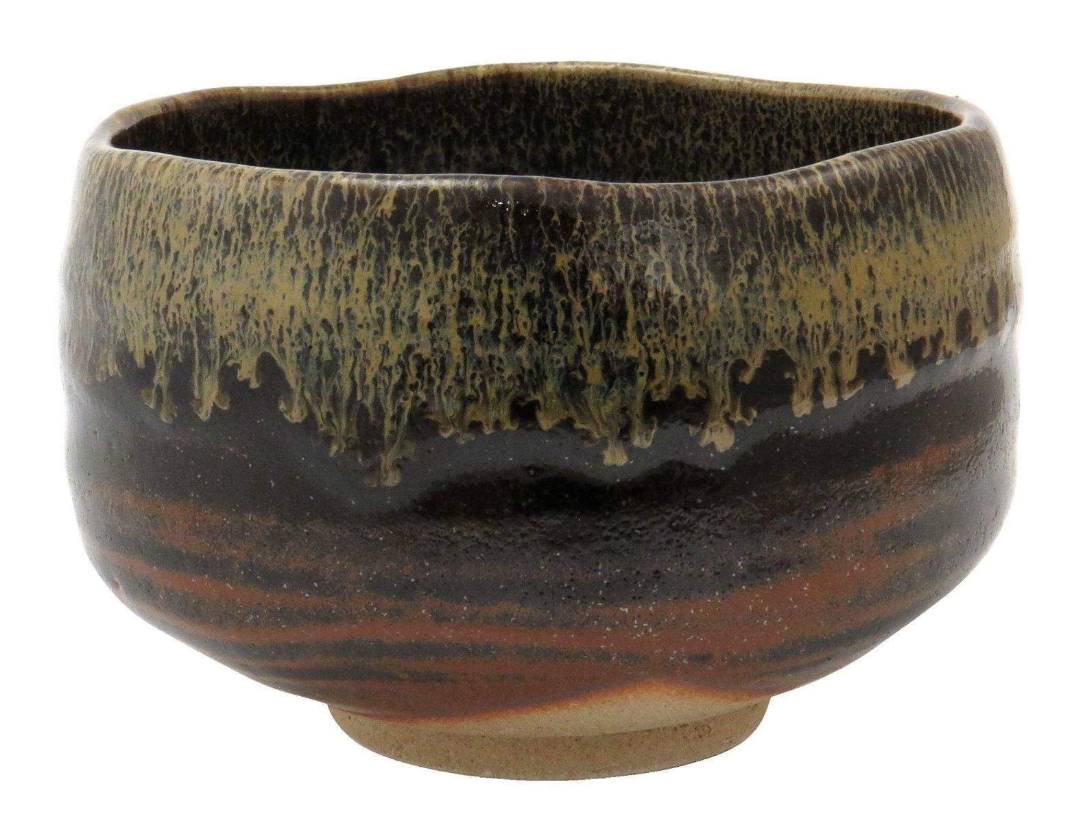 

Mino ware Matcha Oni Tenmoku Made in bowl, pattern, Japan, 505-19