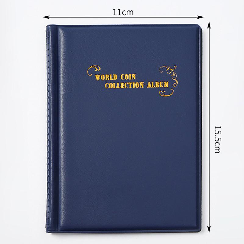 Kniha na sbírku mincí se 120 kapsami 10 stran Držák na sbírku mincí Album Organizér na pamětní mince Úložný prostor