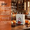 Halloween Themed Table Decor Wood Napkin Holder Vintage Rustic Dispenser Organizer Spooky Ghost Black Cat Kitchen Organizer Boo Tissue Stand