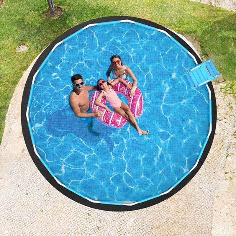 Thickened Round Pool Liner Pad for Above Ground Swimming Pool Swimming Pool Ground Cloth Above Ground Pool Mat