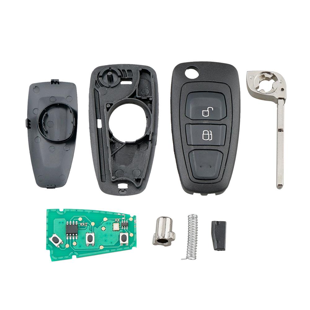 2 Buttons 433MHz 5WK50166 AB39-15K601-DA Key Fob Keyless Entry Remote Fit for Ford Ranger Focus 2012-2015 with 4D63 ChipGood product