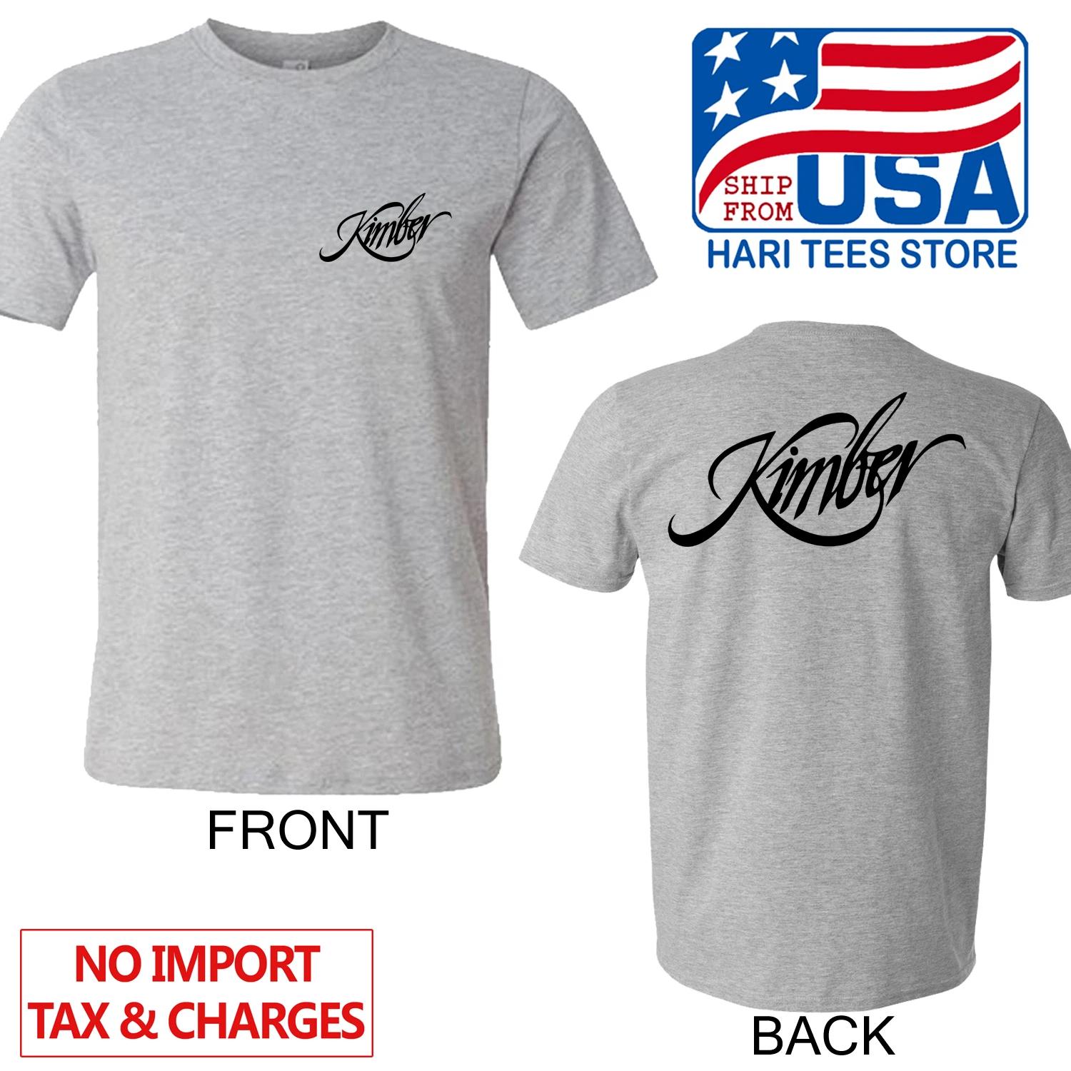 Kimber Guns Firearms Men s Grey Size S to 5XL M
